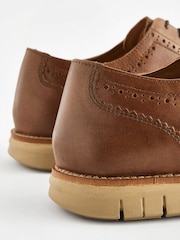 Tan Brown Leather Motionflex Brogues - Image 5 of 6