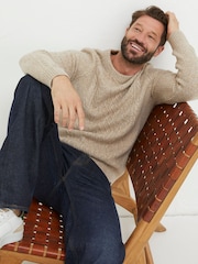 Natur - FatFace Cable Crew Jumper - Bild 3 von 5