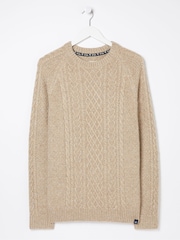 Natur - FatFace Cable Crew Jumper - Bild 5 von 5