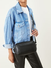 Black Leather Camera Bag - Image 1 of 6