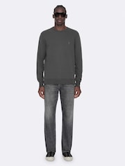AllSaints Grey Raven Crew T-Shirt - Image 4 of 8