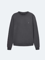 AllSaints Grey Raven Crew T-Shirt - Image 8 of 8