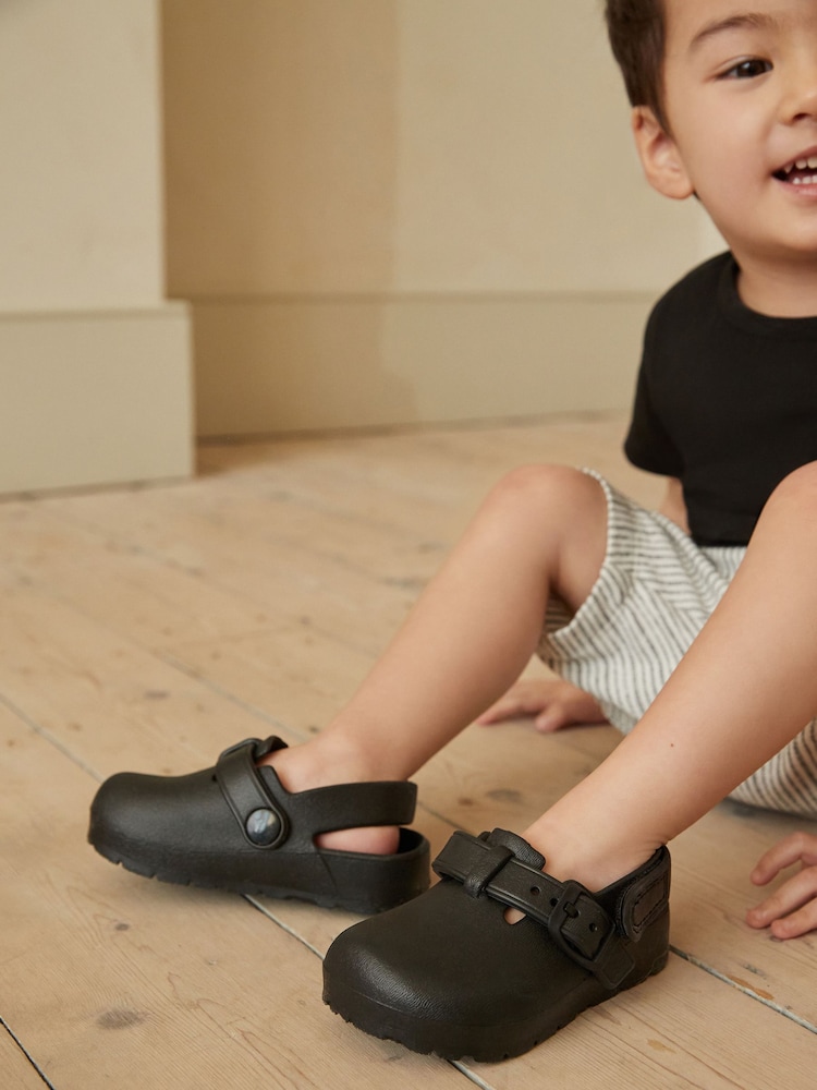 Black Buckle Clogs - Image 1 of 10