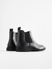 Schwarz - Chelsea-Stiefel aus Leder - Bild 7 von 9