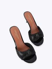 Kurt Geiger London Black Oxford Heel Mule Dr Sandals - Image 2 of 5