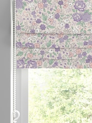 Laura Ashley Lavender Rowena Made to Measure 100% Cotton Roman Blinds - Image 2 of 6