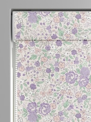 Laura Ashley Lavender Rowena Made to Measure 100% Cotton Roman Blinds - Image 3 of 6