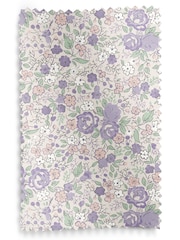 Laura Ashley Lavender Rowena Made to Measure 100% Cotton Roman Blinds - Image 6 of 6