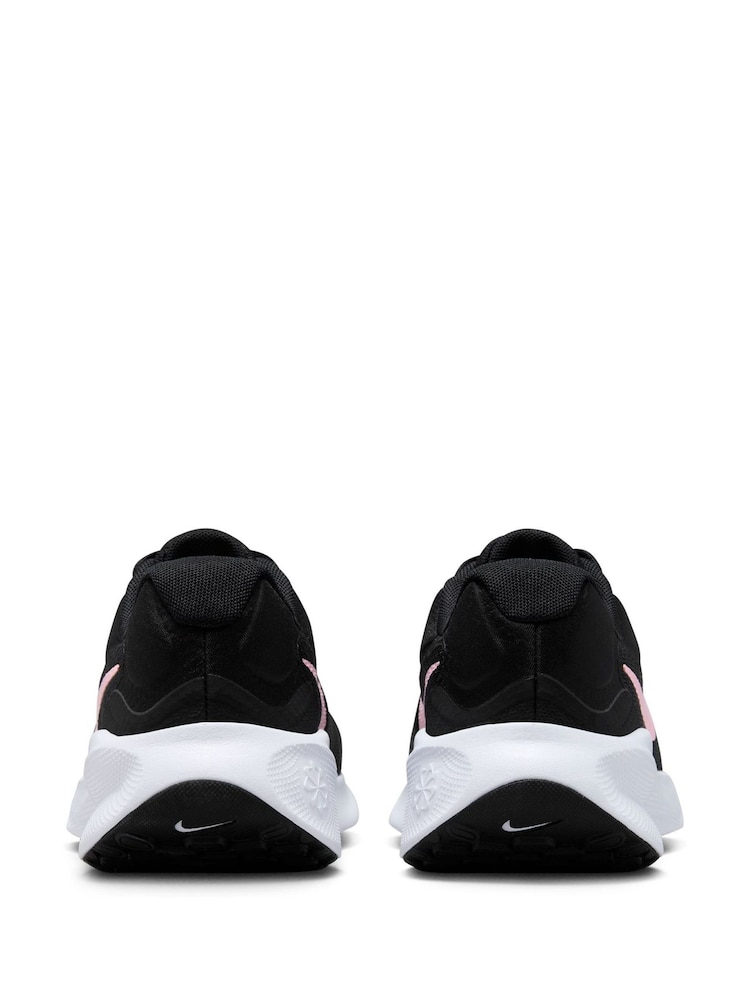 Nike Black/Pink Revolution 7 Road Running Trainers - Image 7 of 12