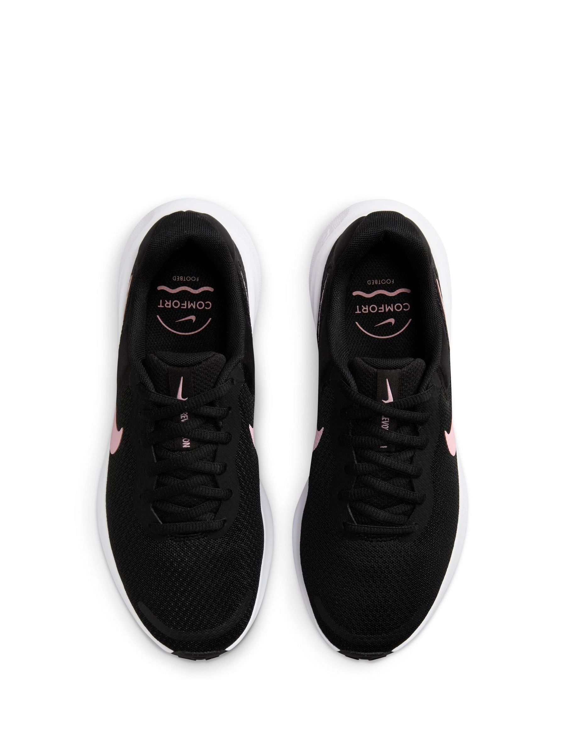 Pink and black nike tennis shoes sales