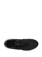 Nike Black/Pink Revolution 7 Road Running Trainers - Image 9 of 12