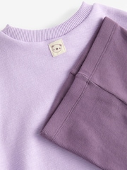 Purple Relaxed Fit 100% Cotton Sweater And Leggings Set (3mths-7yrs) - Image 6 of 6