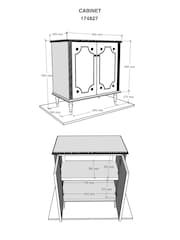 Shabby Chic by Rachel Ashwell® White Juni Cabinet - Image 8 of 9