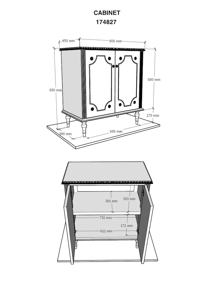 Shabby Chic by Rachel Ashwell® White Juni Cabinet - Image 9 of 9
