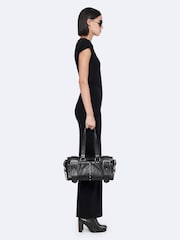 AllSaints Black Katarina Dress - Image 7 of 8