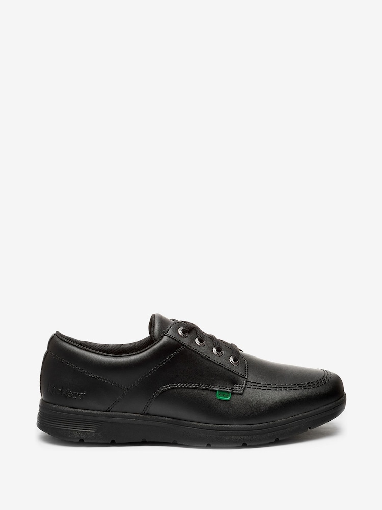 Kickers Black Kelland Lace Lo Leather Shoes - Image 1 of 4