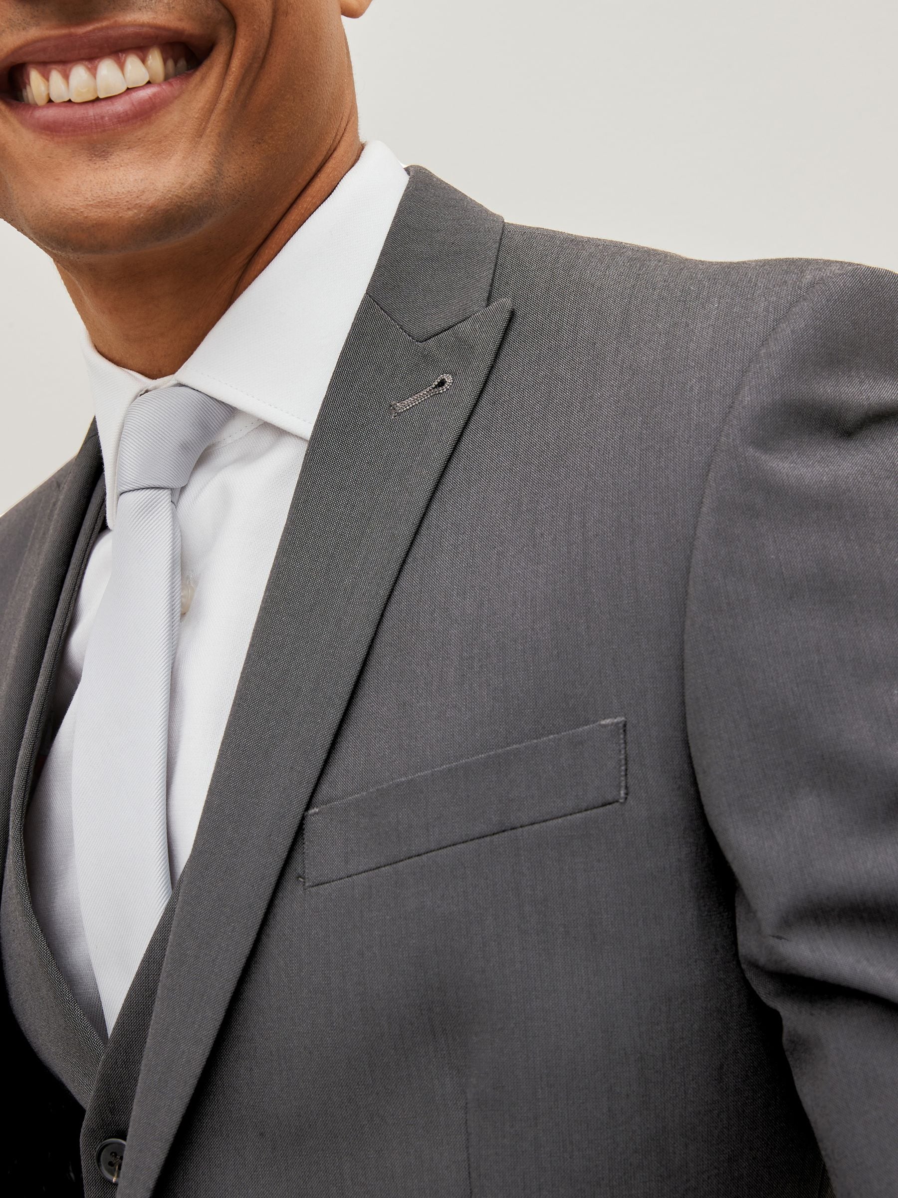 Buy Charcoal Grey Slim Fit Two Button Suit Jacket from Next South Africa
