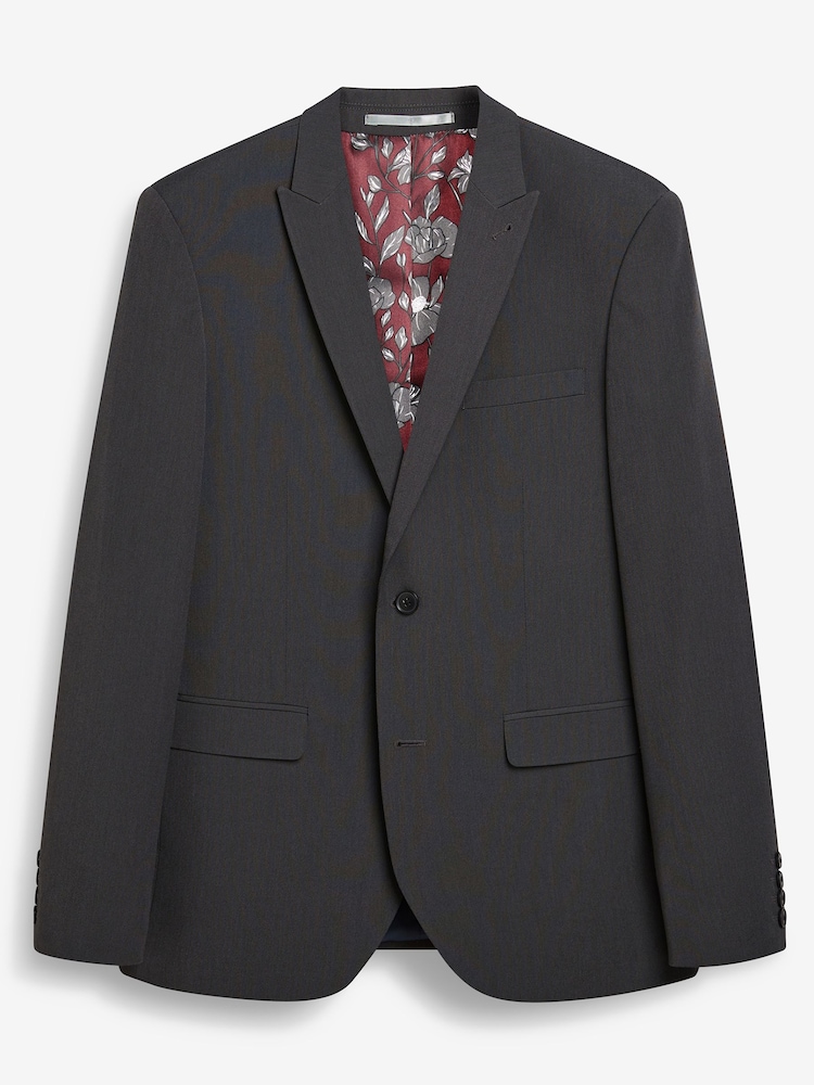 Antraciet - Slim Fit - Kostuum met twee knopen: colbert - Image 9 of 11