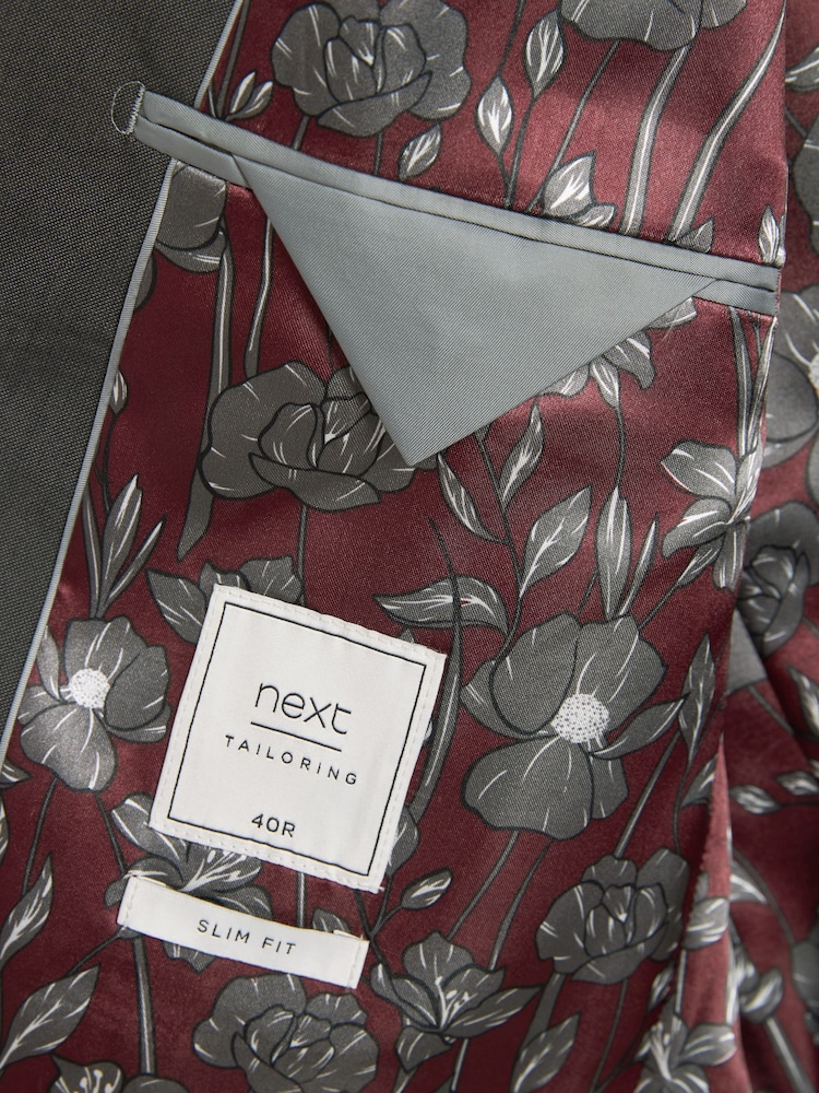Antraciet - Slim Fit - Kostuum met twee knopen: colbert - Image 10 of 11