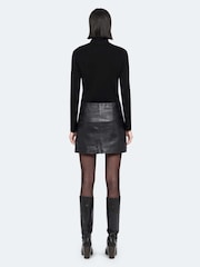 AllSaints Black Renai Skirt - Image 2 of 8