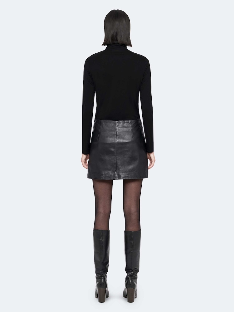 AllSaints Black Renai Skirt - Image 2 of 8