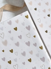 Natural Hearts 10 Metre Wrapping Paper - Image 2 of 4