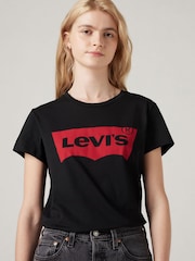 Levi's® Black The Perfect 100% Cotton T-Shirt - Image 1 of 6