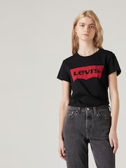 Levi's® Black The Perfect 100% Cotton T-Shirt - Image 4 of 6