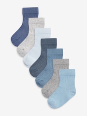 Blau - Babysocken im 7er-Pack (0 M.–2 J.) - Bild 1 von 13