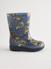 Marineblau mit Baggerprint - Gummistiefel - Bild 2 von 6