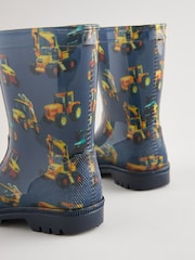 Marineblau mit Baggerprint - Gummistiefel - Bild 3 von 6