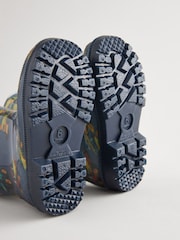 Marineblau mit Baggerprint - Gummistiefel - Bild 5 von 6