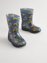 Marineblau mit Baggerprint - Gummistiefel - Bild 6 von 6