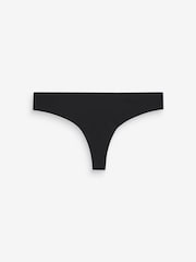 Black/White/Praline Nude Thong No VPL Comfort Knickers 3 Pack - Image 10 of 10