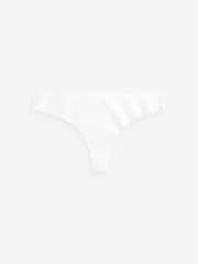 Black/White/Praline Nude Thong No VPL Comfort Knickers 3 Pack - Image 3 of 4