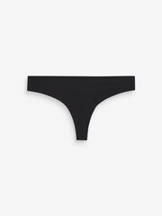 Black/White/Praline Nude Thong No VPL Comfort Knickers 3 Pack - Image 8 of 8