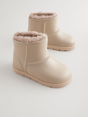 Neutral Warm Lined  Lightweight Ankle Boot Wellies - Image 1 of 6