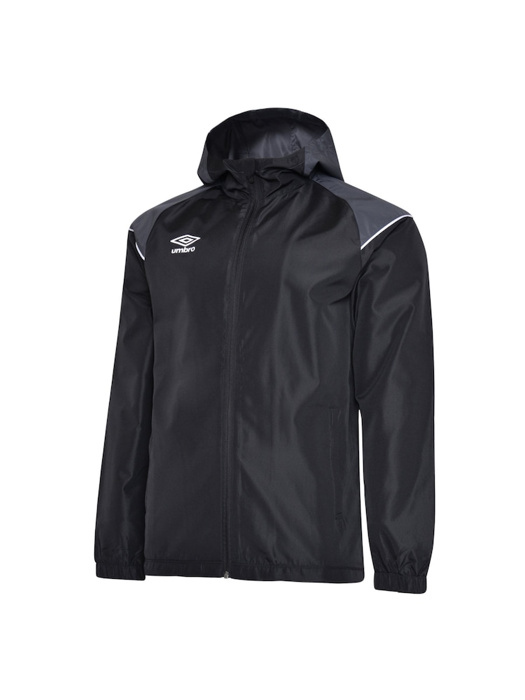 Umbro Black Hooded Shower Jacket - Image 1 of 2