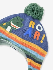 JoJo Maman Bébé Indigo Blue Appliqué Bobble Hat - Image 2 of 3
