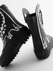 Black Colour Changing Dinosaur Handle Pull-On Wellies - Image 5 of 7