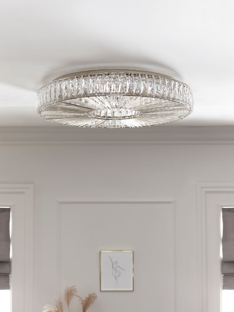 Clear Aria Super Sized Flush Fitting Ceiling Light - Image 2 of 6