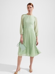 Hobbs Green Salma Dress - Image 3 of 4