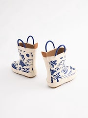 Cream Dinosaur Handle Pull-On Wellies - Image 3 of 5