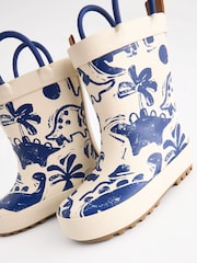 Cream Dinosaur Handle Pull-On Wellies - Image 5 of 5