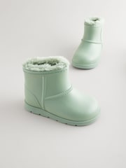 Green Warm Lined  Lightweight Ankle Boot Wellies - Image 1 of 5