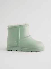 Green Warm Lined  Lightweight Ankle Boot Wellies - Image 2 of 5