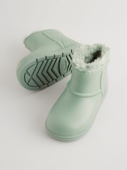 Green Warm Lined  Lightweight Ankle Boot Wellies - Image 4 of 5
