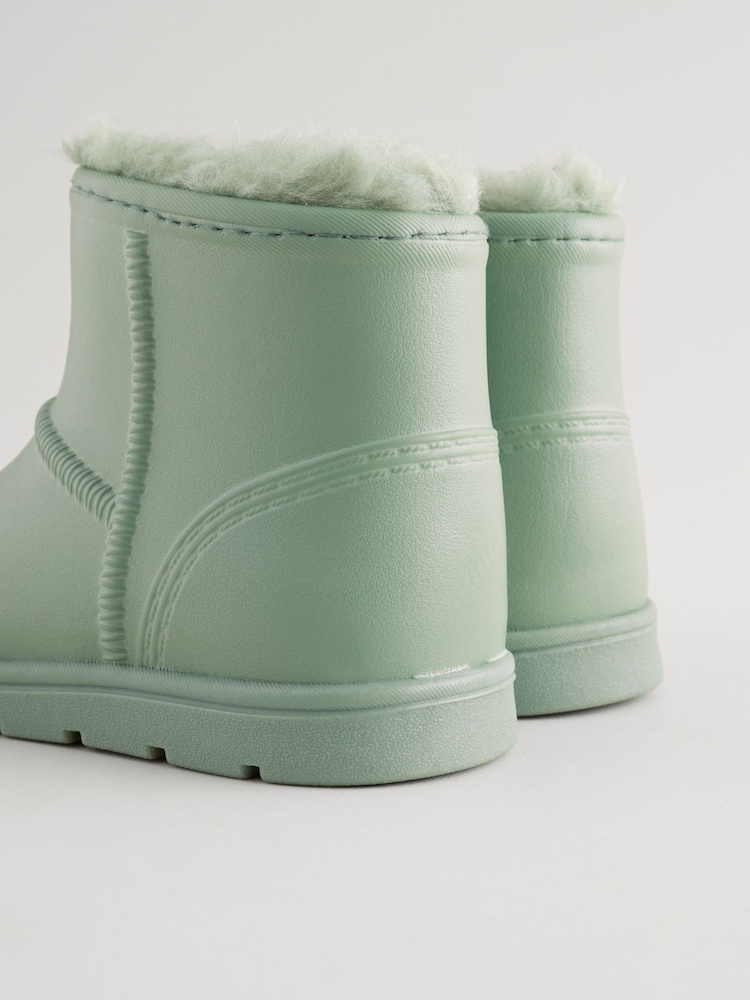Green Warm Lined  Lightweight Ankle Boot Wellies - Image 5 of 5