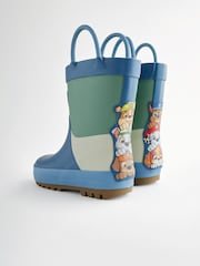 Blue Colourblock Paw Patrol Handle Wellies - Image 1 of 9