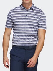 adidas Golf Two Colour Striped Polo Shirt - Image 3 of 7